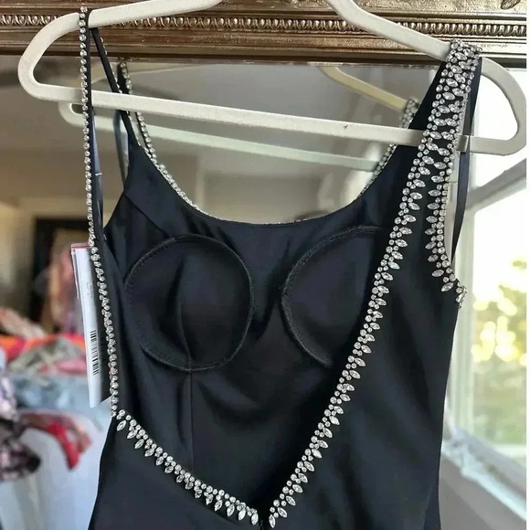 Jovani 09116 Bejeweled Backless Gown in BLACK NEW NWT - Picture 6 of 8